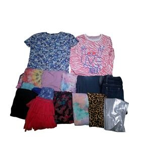 Girls Mixed Clothing Lot Bundle 15pc ALLSEASON Casual Size 8-10